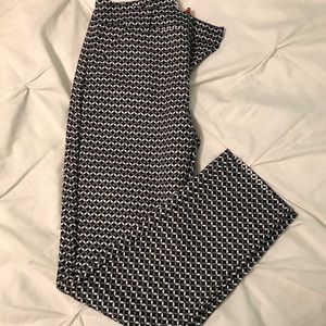 Navy and white business pants